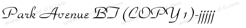 Park Avenue BT (COPY 1)字体转换